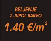 vgodno beljenje z jupol barvo